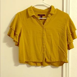 Mustard yellow shirt